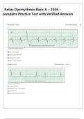 Relias Dysrhythmia Basic A Study Guide &vert; Comprehensive Practice Test & Detailed Answer Explanations &vert; 2026 Updated Edition