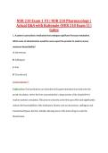 NUR 210 Exam 1 V1&ndash;V3 &vert; NUR 210 Pharmacology &vert; Actual Q&A with Rationale &lpar;NUR210 Exam 1&rpar; &vert; Galen