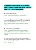 COPE HEALTH SCHOLAR NEW UPDATE&NewLine;PRACTICE SOLUTION QUESTIONS AND 100&NewLine;PERCENT CORRECT ANSWERS