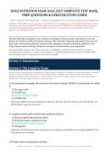 HOSA Nutrition Exam &lpar;2026&sol;2027&rpar; &ndash; HOSA Future Health Professionals &vert; 100 Practice Questions with Rationales