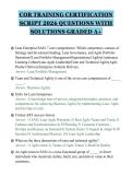 COR TRAINING CERTIFICATION&NewLine;SCRIPT 2026 QUESTIONS WITH&NewLine;SOLUTIONS GRADED A&plus;