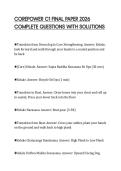 COREPOWER C1 FINAL PAPER 2026&NewLine;COMPLETE QUESTIONS WITH SOLUTIONS