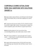 CORPORALS COURSE ACTUAL EXAM&NewLine;PAPER 2026 QUESTIONS WITH SOLUTIONS&NewLine;GRADED A&plus;