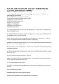 NURS 366 EXAM 3 STUDY GUIDE 2026&sol;2027 &ndash; NURSING PRACTICE QUESTIONS&comma; EXAM REVIEW & TEST PREP