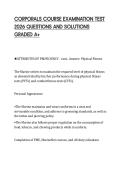 CORPORALS COURSE EXAMINATION TEST&NewLine;2026 QUESTIONS AND SOLUTIONS&NewLine;GRADED A&plus;