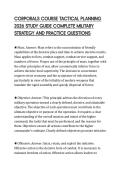 CORPORALS COURSE TACTICAL PLANNING&NewLine;2026 STUDY GUIDE COMPLETE MILITARY&NewLine;STRATEGY AND PRACTICE QUESTIONS