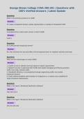 George Brown College CCNA 200-301 &vert; Questions with&NewLine;100&percnt; Verified Answers &vert; Latest Update