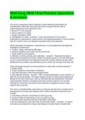 Med-Surg HESI Final Practice Questions Answers