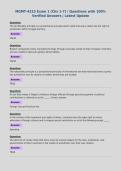 MGMT-4315 Exam 1 &lpar;Chs 1-7&rpar; &vert; Questions with 100&percnt;&NewLine;Verified Answers &vert; Latest Update