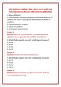 UHC Medicare &ndash; Medicare Basics&comma; Parts A&comma; B&comma; C&comma; and D Test Actual Questions & Answers with Rationales &lpar;2026&sol;2027&rpar; 