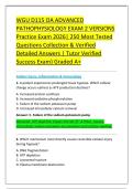 WGU D115 OA ADVANCED &NewLine;PATHOPHYSIOLOGY EXAM 2 VERSIONS &NewLine;Practice Exam 2026&vert; 250 Most Tested &NewLine;Questions Collection & Verified &NewLine;Detailed Answers &vert; Tutor Verified &NewLine;Success Exam&rpar; Graded A&plus; 