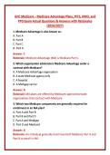 UHC Medicare &ndash; Medicare Advantage Plans&comma; PFFS&comma; HMO&comma; and PPO Exam Actual Questions & Answers with Rationales &lpar;2026&sol;2027&rpar; 