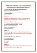UHC Medicare Certification &ndash; Final Exam Review Actual Questions & Answers with Rationales &lpar;2026&sol;2027&rpar; 