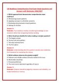 CJE Readiness Comprehensive Final Exam Study Questions and Answers with Rationales 2026&sol;2027 
