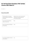 bio 148 final EXAM Questions With Verified Answers 100&percnt; Rated A&plus;