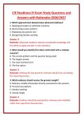 CJE Readiness III Exam Study Questions and Answers with Rationales 2026&sol;2027
