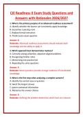CJE Readiness II Exam Study Questions and Answers with Rationales 2026&sol;2027 