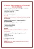CJE Readiness Questions and Answers Complete Bundle