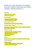 BUSOBA 2321 FINAL UPDATED ACTUAL NEWEST EXAM WITH COMPLETE QUESTIONS AND CORRECT ANSWERS&sol;&sol; VERIFIED&sol;&sol;GRADED A&plus;&sol;&sol;