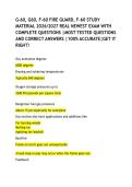 G-60&comma; G60&comma; F-60 FIRE GUARD&comma; F-60 STUDY MATERIAL 2026&sol;2027 REAL NEWEST EXAM WITH COMPLETE QUESTIONS &vert;MOST TESTED QUESTIONS AND CORRECT ANSWERS &vert;100&percnt; ACCURATE&vert;GET IT RIGHT&excl;