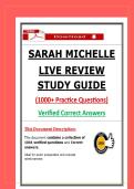 Sarah Michelle Live Review Study Guide &ndash; 1000&plus; Practice Questions & Verified Answers for Nurse Practitioner Exam Prep