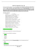 CHEM 102 SPRING 2026 EXAM 1 &lpar;VERSION B&rpar; &vert; QUESTIONS AND VERIFIED ANSWER KEY &vert; COMPREHENSIVE CHEMISTRY REVIEW &vert; 100&percnt; CORRECT&period;
