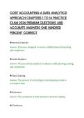 COST ACCOUNTING A DATA ANALYTICS&NewLine;APPROACH CHAPTERS 1 TO 14 REVIEW PAPER&NewLine;2026 COMPLETE QUESTIONS WITH EXPERT&NewLine;SOLUTIONS AND MARKING SCHEME