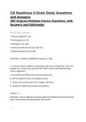 CJE Readiness II Exam Study Questions and Answers&NewLine;300 Original Multiple-Choice Questions with Answers and Rationales