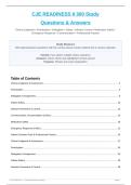 CJE READINESS II 300 Study Questions & Answers
