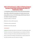 NUR170 Final Exam V1&ndash;V3 &vert; NUR 170 Final Exam V1&ndash;V3 &vert; Medical-Surgical Nursing &vert; Actual Q&A with Rationale &vert; Galen