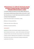 NUR265 Exam 1 V1&ndash;V3 &vert; NUR 265 Exam 1 V1&ndash;V3 &vert; Advanced Concepts of Medical&ndash;Surgical Nursing &vert; Actual Q&A with Rationale &vert; Galen