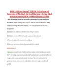 NUR 265 Final Exam V3 &vert; NUR 265 Advanced &NewLine;Concepts of Medical&ndash;Surgical Nursing &vert; Actual Q&A &NewLine;with Rationale &lpar;NUR 265 Final Exam&rpar; &vert; Galen