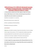 NUR 265 Exam 4 V2 &vert; NUR 265 Advanced Concepts &NewLine;of Medical&ndash;Surgical Nursing &vert; Actual Q&A with &NewLine;Rationale &lpar;NUR 265 Exam 4&rpar; &vert; Galen 