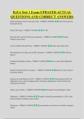ILEA Test 1 Exam UPDATED ACTUAL &NewLine;QUESTIONS AND CORRECT ANSWERS
