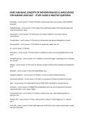 NURS 3366 BASIC CONCEPTS OF PATHOPHYSIOLOGY & IMPLICATIONS FOR NURSING 2026&sol;2027 &ndash; STUDY GUIDE & PRACTICE QUESTIONS