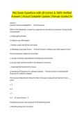P&C Exam Questions with all Correct & 100&percnt; Verified Answers &vert;Actual Complete Update &vert;Already Graded A&plus;