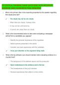 ATI CRITICAL THINKING EXAM QUESTIONS WITH ACCURATE &NewLine;ANSWERS 100&percnt; GUARANTEE PASS 2026&sol;2027