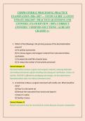 CBSPD STERILE PROCESSING PRACTICE &NewLine;EXAMINATION 2026&ndash;2027 &mdash; STUDY GUIDE &vert; LATEST &NewLine;UPDATE 2026&sol;2027 &vert; PRACTICE QUESTIONS AND &NewLine;ANSWERS &vert; EXAM REVIEW &vert; 100&percnt; CORRECT &NewLine;ANSWERS &vert; VERIFIED SOLUTIONS &vert; ALREADY &NewLine;GRADED A&plus;