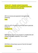 ACTION CPT - TRAINER NEWEST EXAM WITH &NewLine;COMPLETE QUESTIONS WITH ANSWERS&sol;&sol;COMPLETE &NewLine;SOLUTION &vert; VERIFIED&sol;&sol;UPDATED 2026