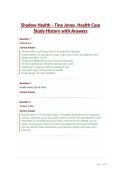 Shadow Health - Tina Jones&comma; Health Case Study History with Answers&period;