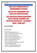 Python Programming Practice Question Bank&colon; 295&plus; Questions with Verified Answers & Detailed Rationales