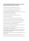 NURS 3366 PATHOPHYSIOLOGY TEST 2 2026&sol;2027 &ndash; STUDY GUIDE&comma; PRACTICE QUESTIONS&comma; EXAM REVIEW & TEST PREP
