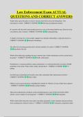 Law Enforcement Exam ACTUAL &NewLine;QUESTIONS AND CORRECT ANSWERS