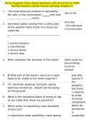 Home Inspector Exam Study Questions with all Correct & 100&percnt; Verified Answers &vert;Latest Version &vert;Already Graded A&plus;