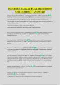 DCF RNRF Exam ACTUAL QUESTIONS &NewLine;AND CORRECT ANSWERS