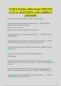 TCOLE Practice Jailer Exam UPDATED &NewLine;ACTUAL QUESTIONS AND CORRECT &NewLine;ANSWERS