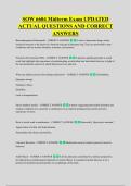 SOW 6604 Midterm Exam UPDATED &NewLine;ACTUAL QUESTIONS AND CORRECT &NewLine;ANSWERS