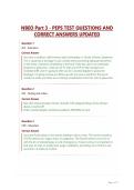NBEO Part 3 - PEPS TEST QUESTIONS AND CORRECT ANSWERS UPDATED&period;
