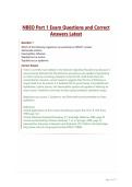 NBEO Part 1 Exam Questions and Correct Answers Latest&period;