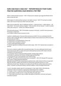 NURS 3366 EXAM 4 2026&sol;2027 &ndash; PATHOPHYSIOLOGY STUDY GUIDE&comma; PRACTICE QUESTIONS&comma; EXAM REVIEW & TEST PREP